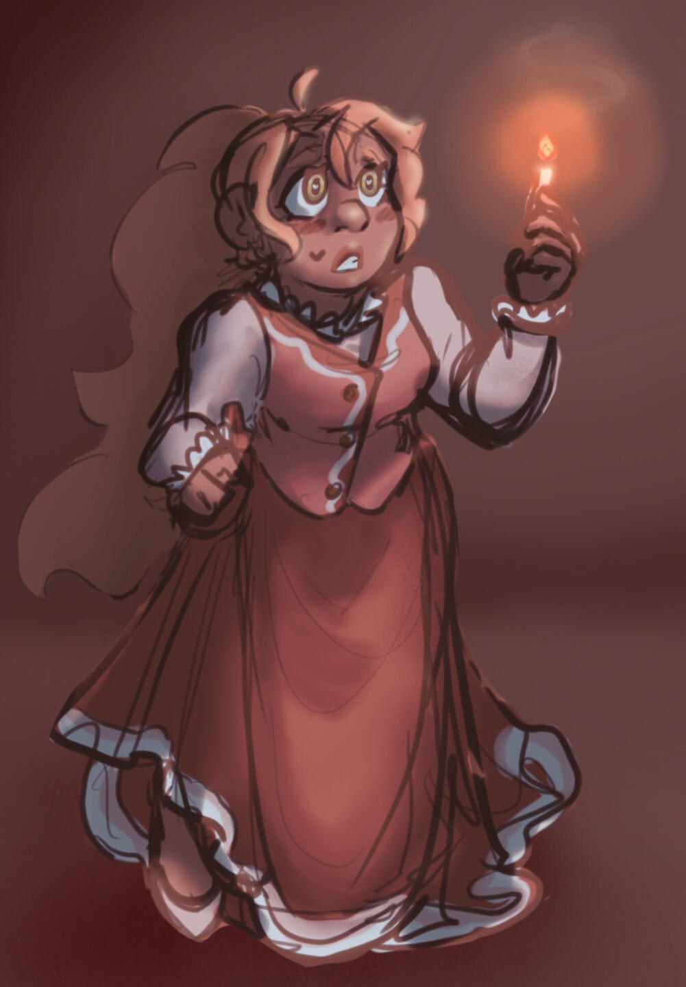 Full Body, Sketch, Fully Shaded (Personal Art)