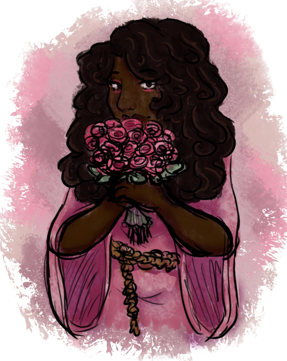 Torso, Sketch, Flat w/ Watercolour Brush (Personal Art)