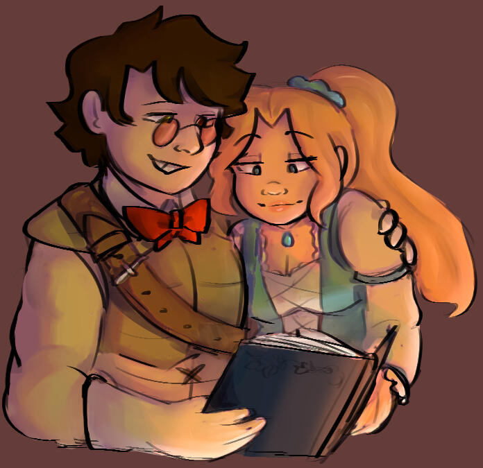 2 Character; Bust, Sketch, Fully Shaded (Personal Art)