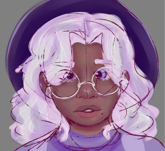 Bust (Cropped), Sketch, Soft Shading (Personal Art)