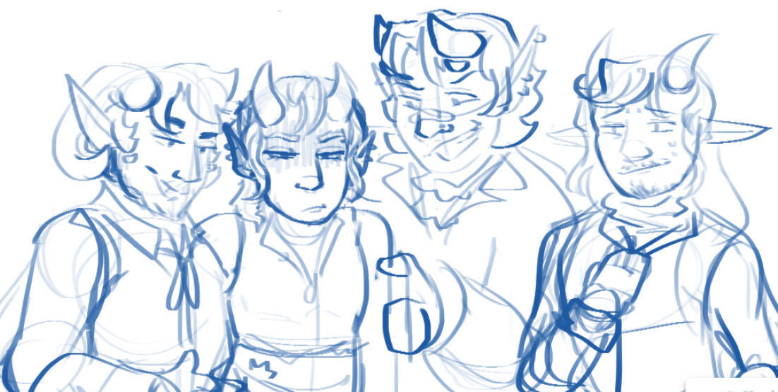 4 Character; Torso, Sketch (Personal Art)